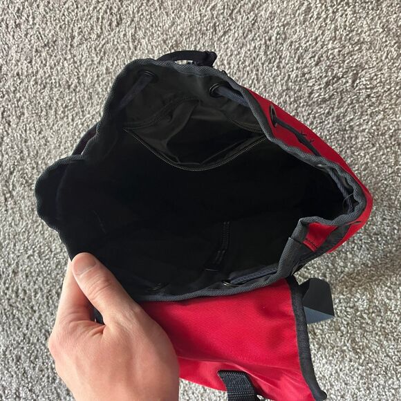 VTG 90s Polo Sport Ralph Lauren Spell Out Backpack Bucket Bag Red Navy Blue Logo - Picture 7 of 9